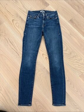 Good American Good Legs High Rise Skinny Jeans Dark Wash Size 4/27